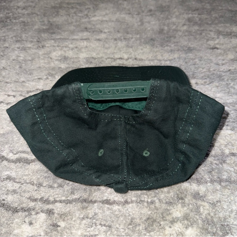 Vintage Calvin Klein Snapback Dad Hat Cap CK Logo Cotton Green Made in USA - Picture 4 of 7